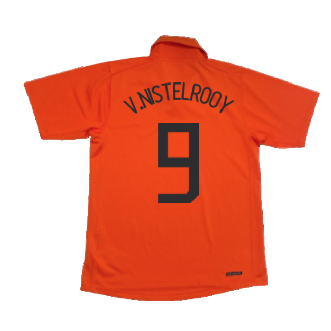 Holland 2006-08 Home Shirt (M) ((Good) M) (V.Nistelrooy 9)-ly44