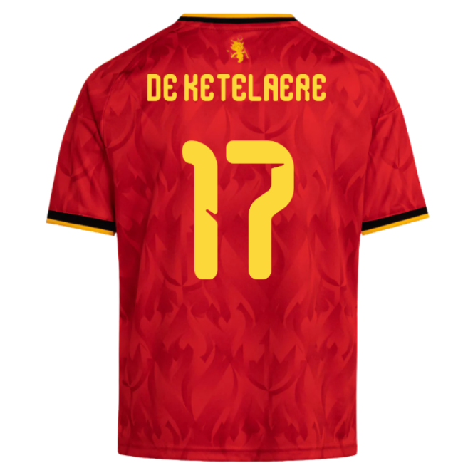 2026-2027 Belgium Home Mini Kit (De Ketelaere 17)-Football Jersey Hub