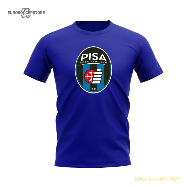 Pisa Badge T-shirt (Royal Blue)-ly44