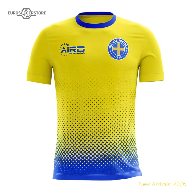 2025-2026 Sweden Airo Concept Home Shirt (Ibrahimovic 10) - Kids-ly44