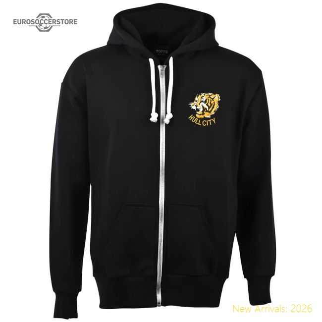 Hull City Zipped Hoodie - Black-Football Jersey Hub