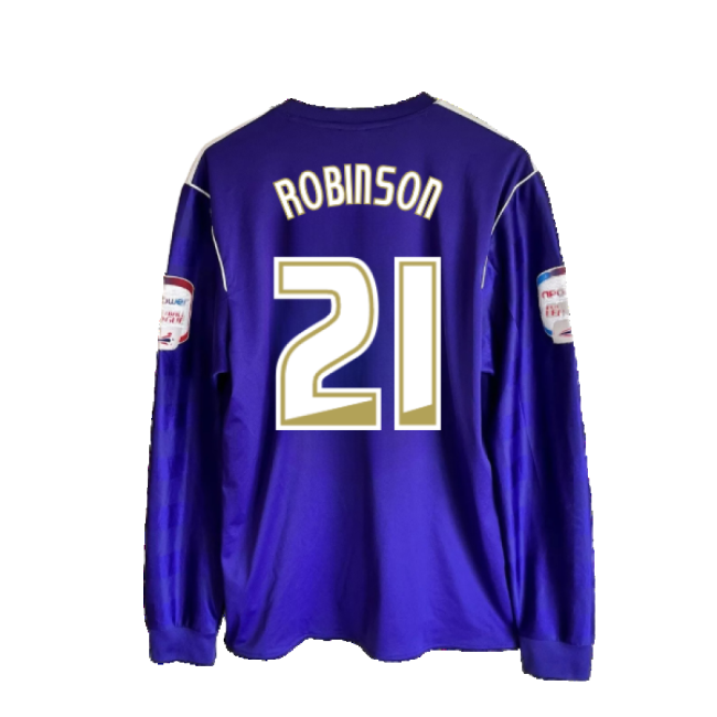 Derby County 2011-12 Away Long Sleeve Shirt (M) (Excellent) (Robinson 21)-Football Jersey Hub