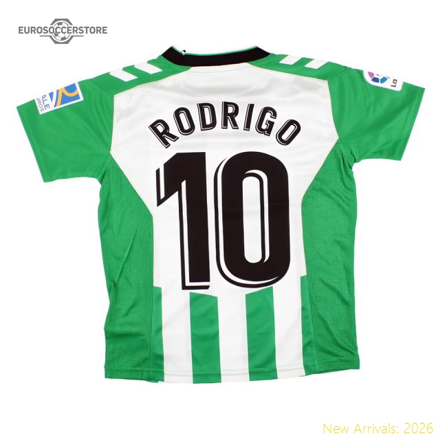 Real Betis 2022-23 Home Shirt (Small Boys) Rodrigo #10 (Mint)-ly44