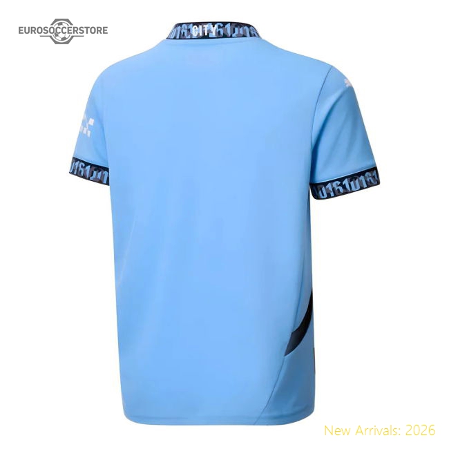 2024-2025 Man City Home Shirt (Kids) (Haaland 9)-ly44