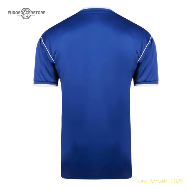 Score Draw Everton 1987 Retro Football Shirt-Football Jersey Hub