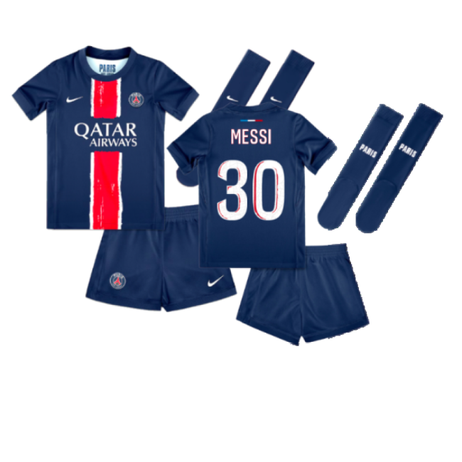 2024-2025 PSG Paris Saint Germain Home Mini Kit (Messi 30)-BuySoccerJersey Hub