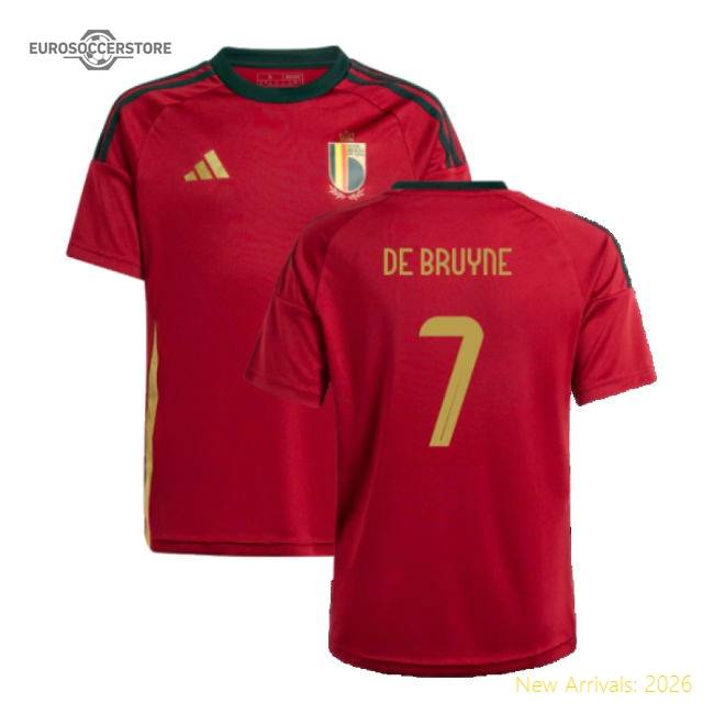 2024-2025 Belgium Home Fan Shirt (Kids) (De Bruyne 7)-ly44