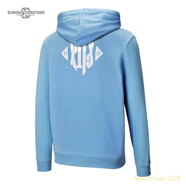 2024-2025 Man City ftblCulture Hooded Sweat Jacket (Blue)-ly44
