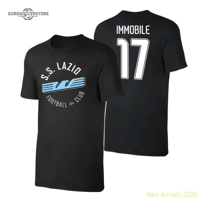 Lazio \'Circle\' t-shirt IMMOBILE - Black-ly44