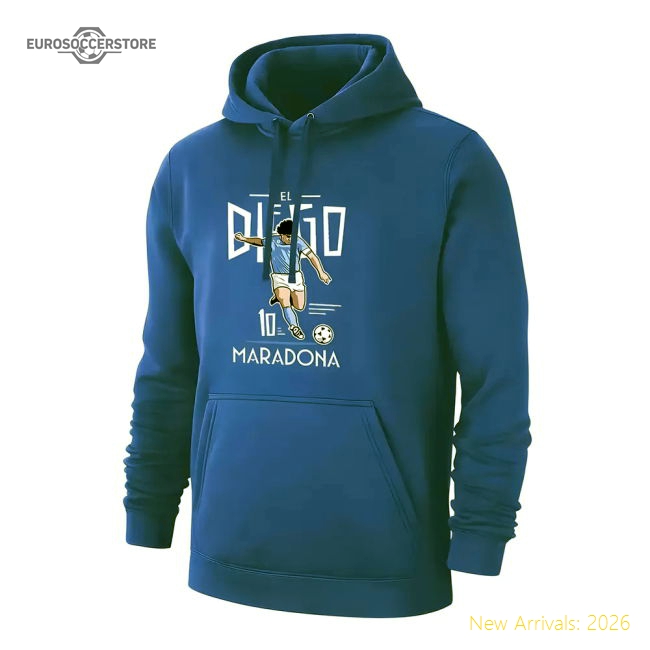 Argentina EL DIEGO 21 footer with hood, blue-BuySoccerJersey Hub