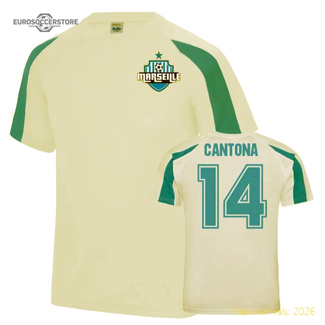Eric Cantona Sports Training jersey (White)-ly44