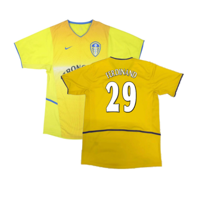Leeds 2002-2003 Away Shirt (Excellent) (Ferdinand 29)-Football Jersey Hub
