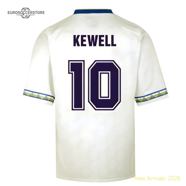 Score Draw Leeds United 1993 Admiral Retro Football Shirt (KEWELL 10)-Football Jersey Hub