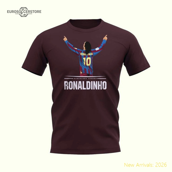 Ronaldinho Player T-Shirt (Maroon)-BuySoccerJersey Hub