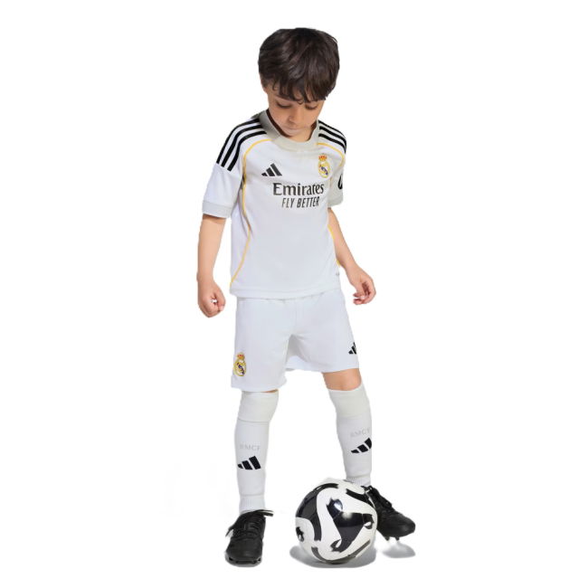 2025-2026 Real Madrid Home Mini Kit (Ronaldo 7)-BuySoccerJersey Hub