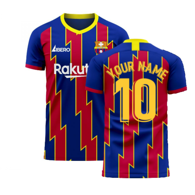 Catalonia 2025-2026 Home Concept Football Kit (Libero) (Your Name)-ly44