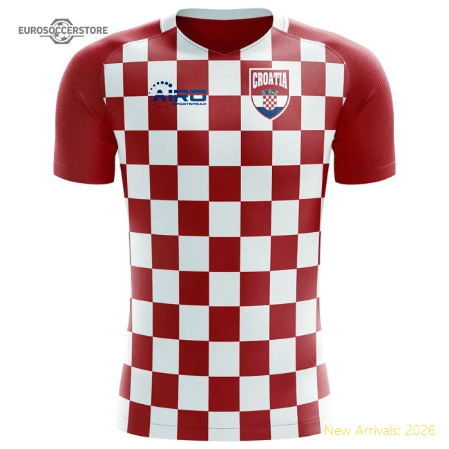 2025-2026 Croatia Flag Concept Football Shirt (Modric 10) - Kids-ly44