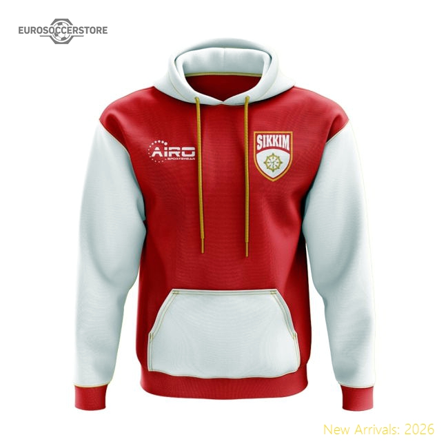 Sikkim Concept Country Football Hoody (Red)-Football Jersey Hub