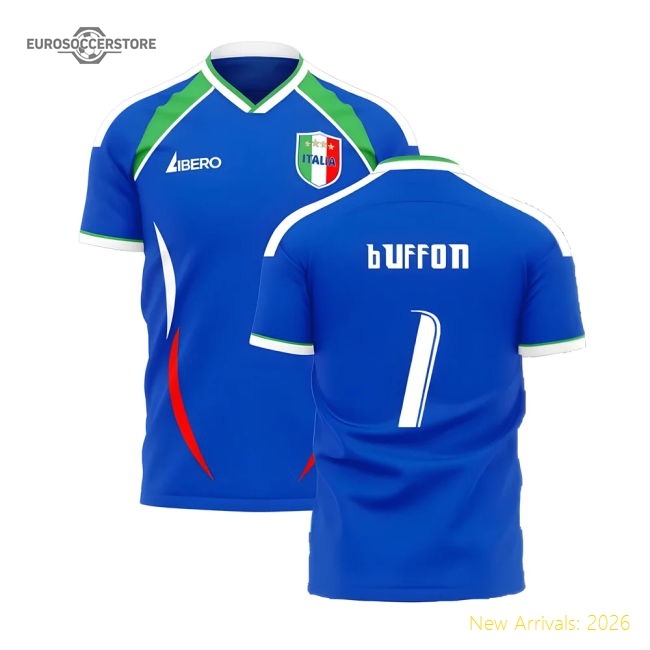 Italy 2006 Style Home Concept Shirt (Libero) (BUFFON 1)-ly44