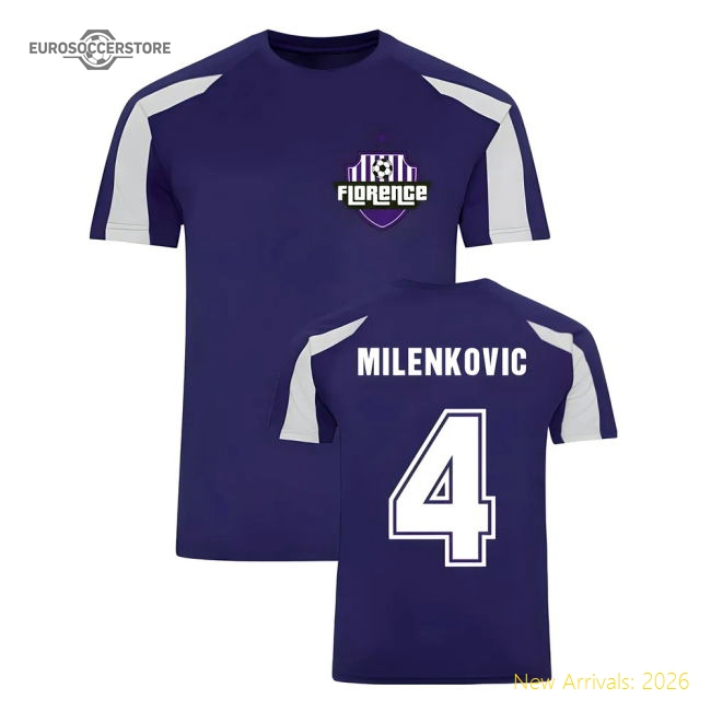 Nikola Milenkovic Fiorentina Sports Training Jersey (Purple)-ly44