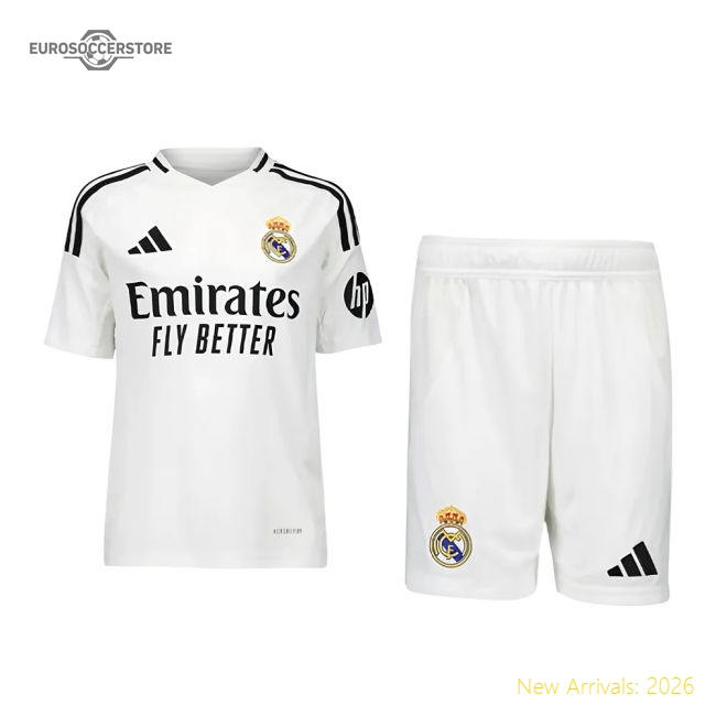 2024-2025 Real Madrid Home Youth Kit (Ronaldo 7)-BuySoccerJersey Hub