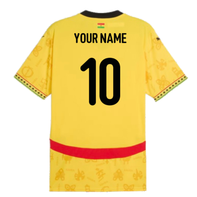 2024-2025 Ghana Away Shirt (Your Name)-BuySoccerJersey Hub