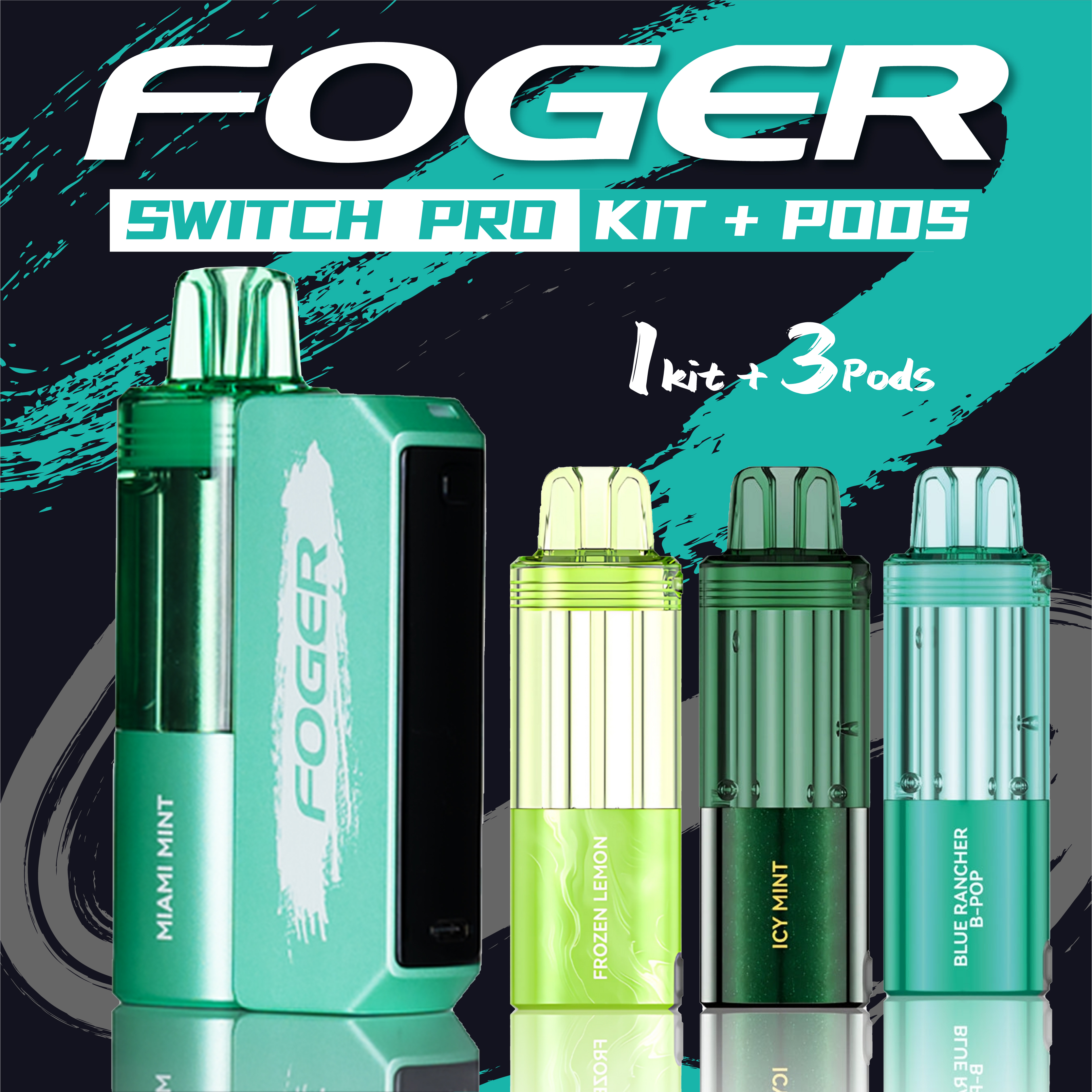 Miami Mint Foger switch pro Kit +3pcs Pod