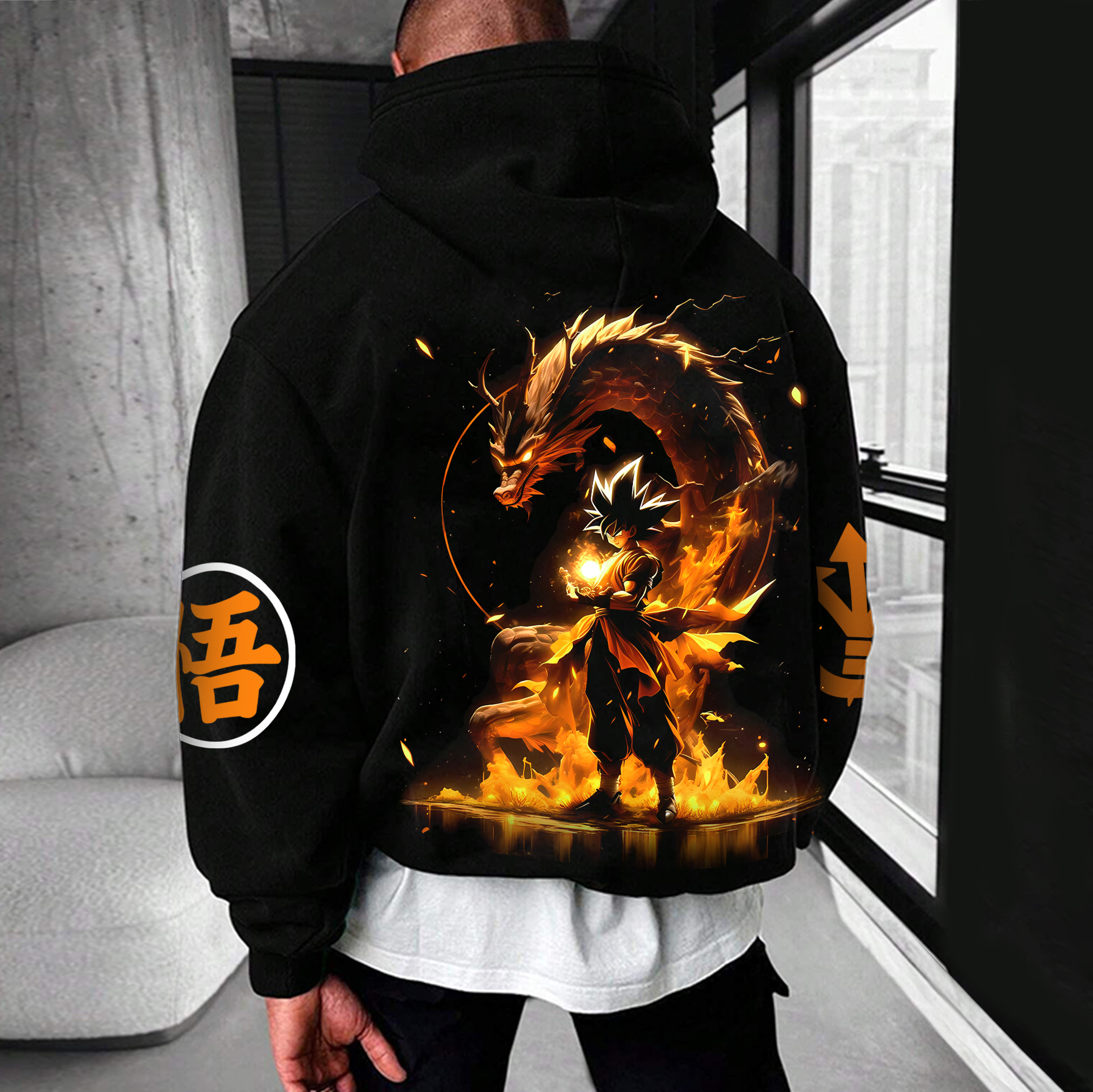 Unisex Anime Graphic Streetwear Vintage Hoodie