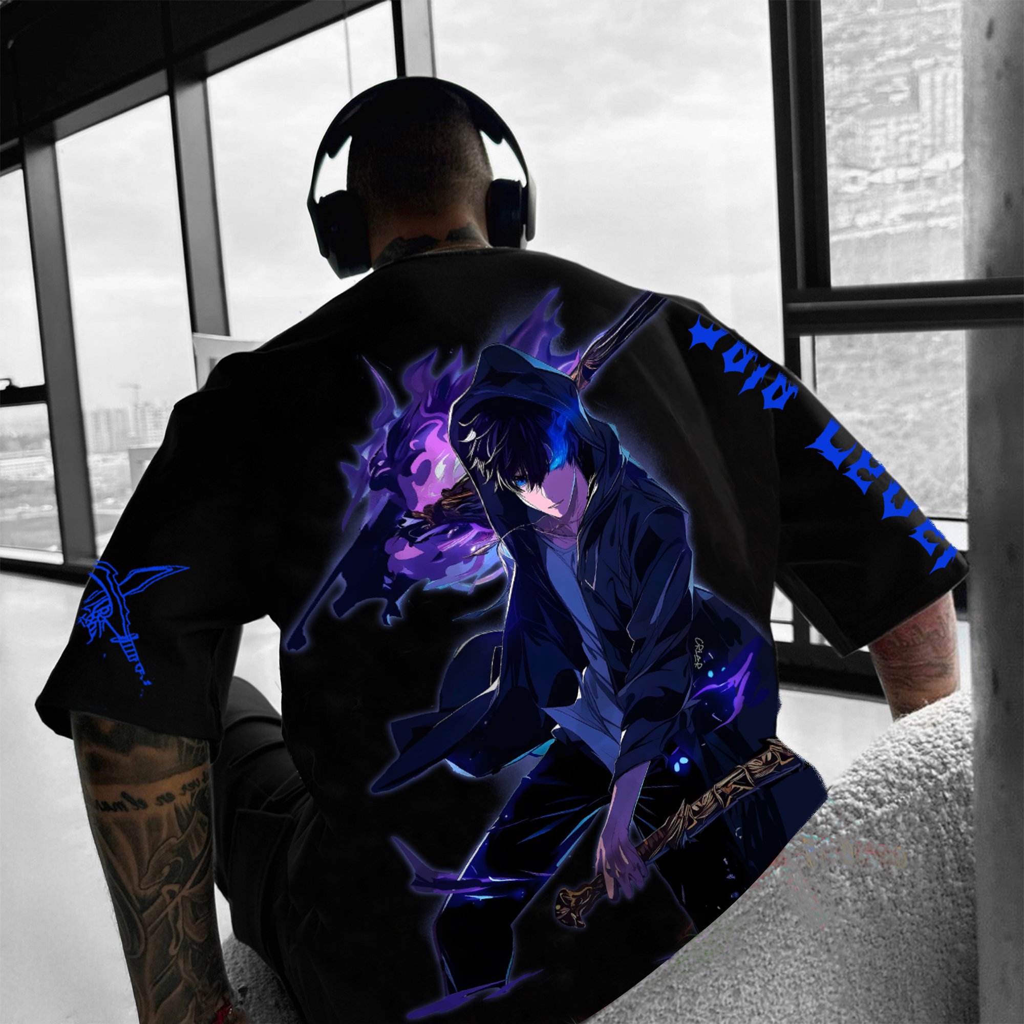 Unisex  "Solo Leveling" Anime Inspired Vintage T-Shirt