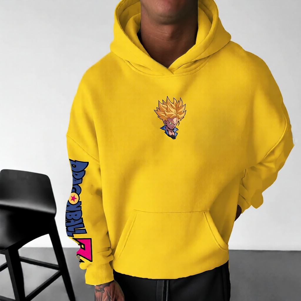 Unisex Anime Print  Casual Oversized Hoodie
