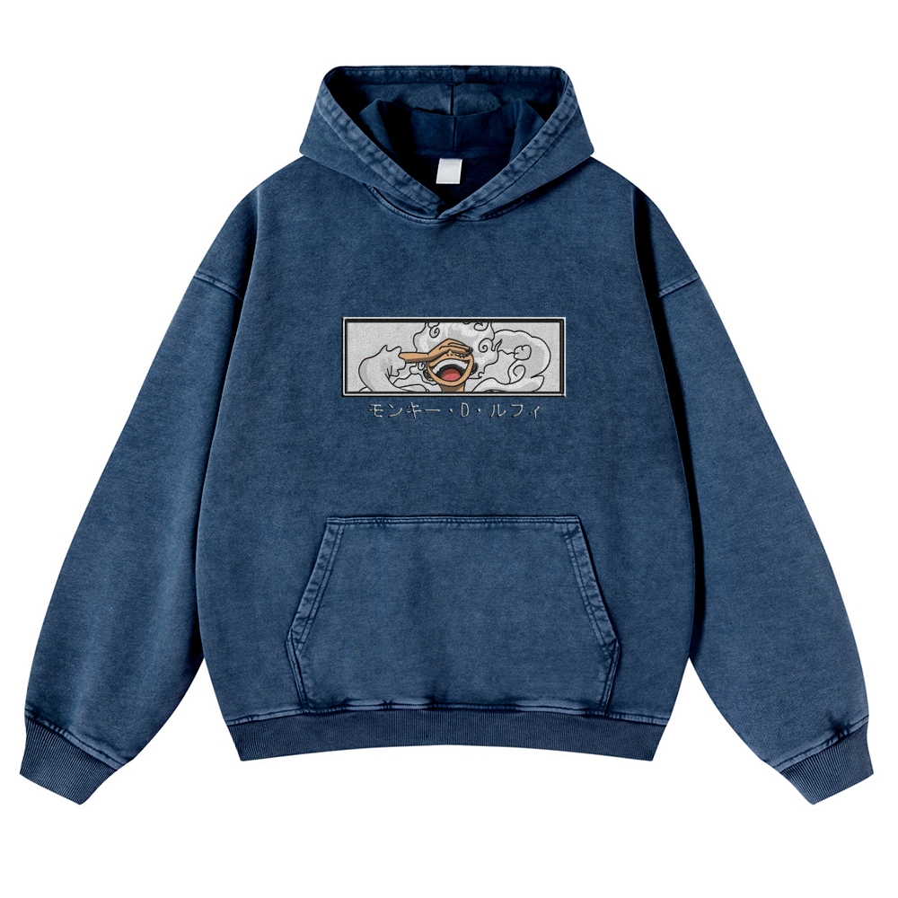 Vintage Washed Hoodie-AnimeClothe