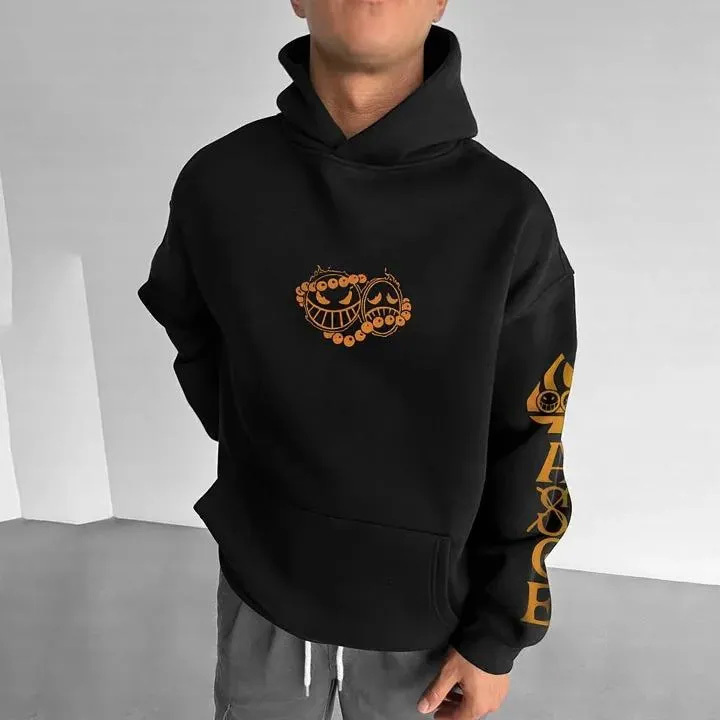 Unisex Anime Graphic Streetwear Vintage Hoodie