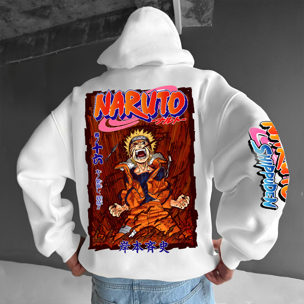 Oversized Unisex Anime “Naruto” Print Hoodie