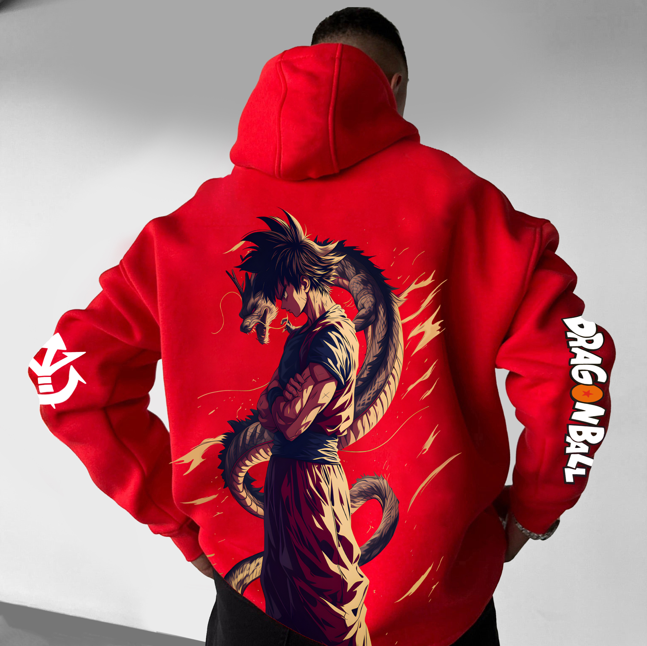 Unisex Anime Print  Casual Oversized Hoodie-AnimeClothe