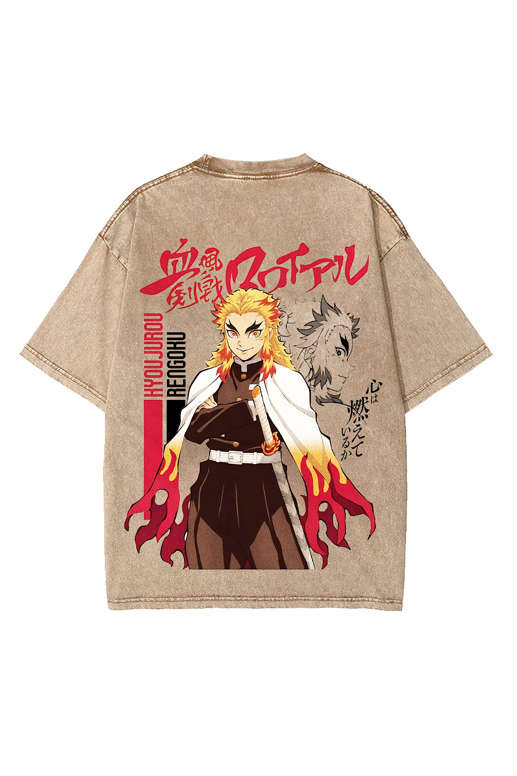 Demon Slayer Kyojuro Rengoku Washing T-Shir