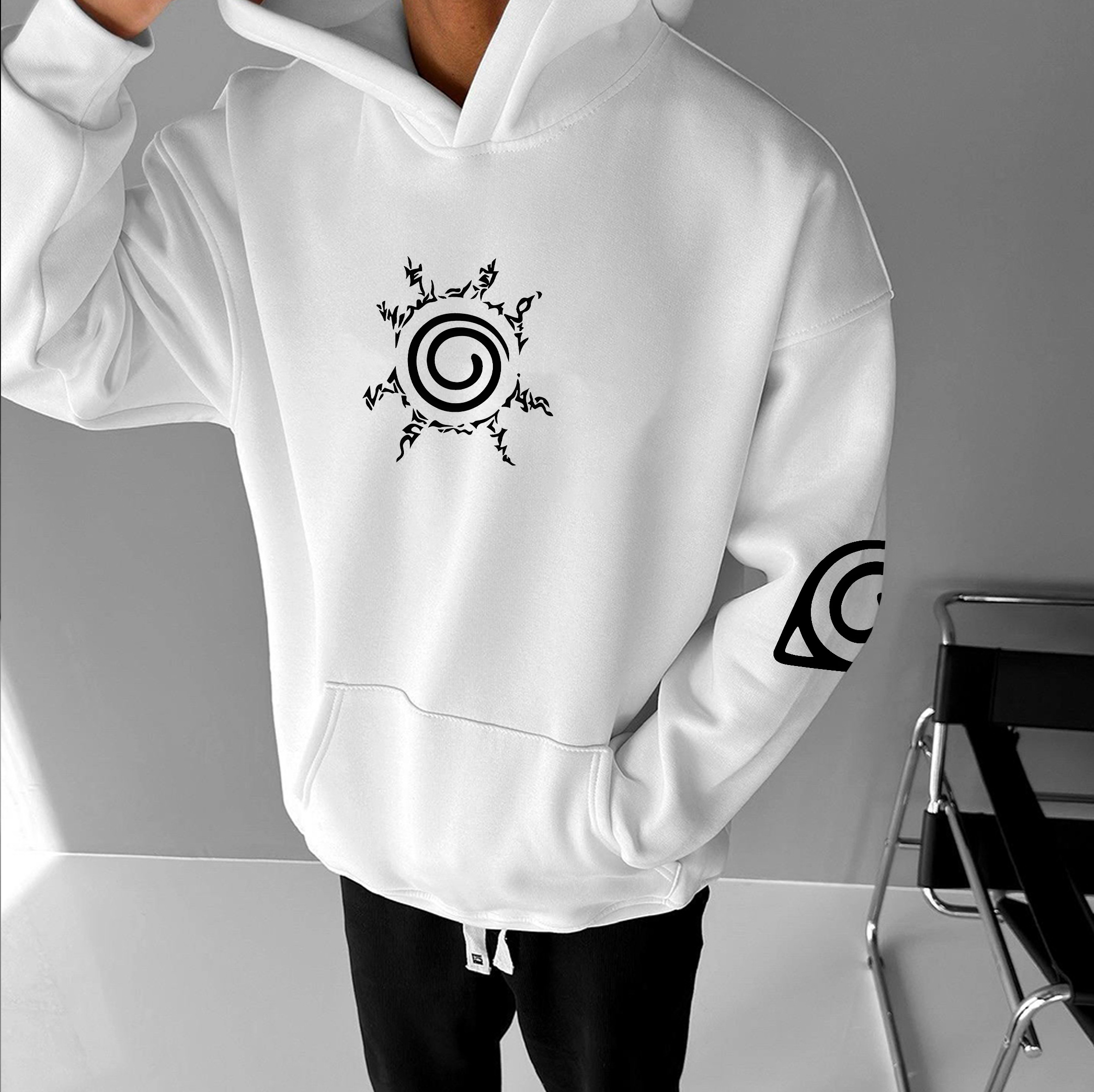 Unisex Anime Graphic Streetwear Vintage Hoodie