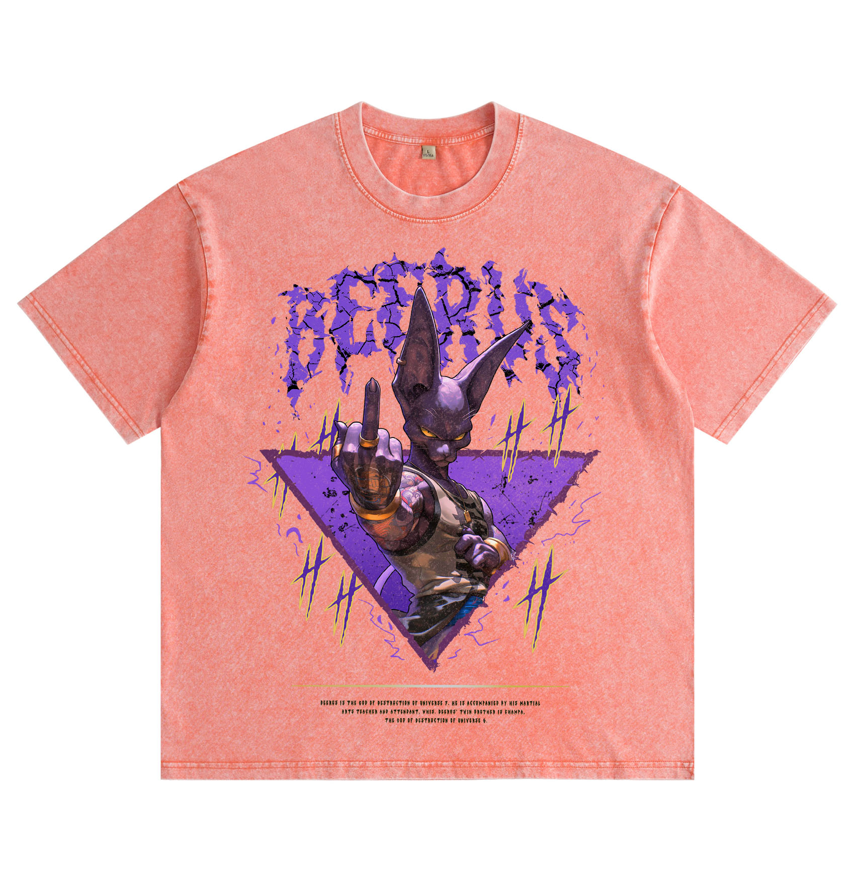 Dragon Ball Beerus Washed T-shirt