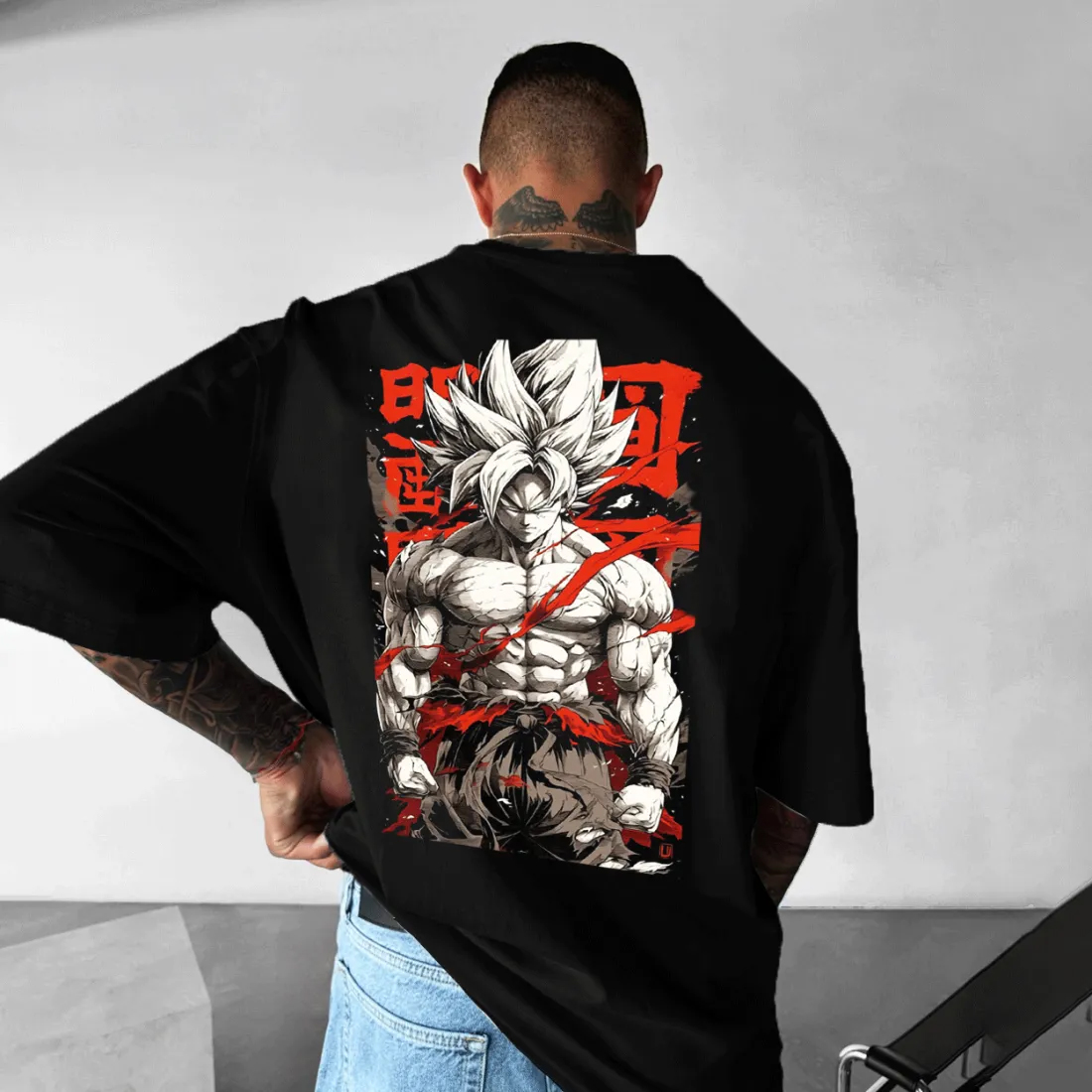 Unisex Oversized GOKU  Anime Print T-Shirt