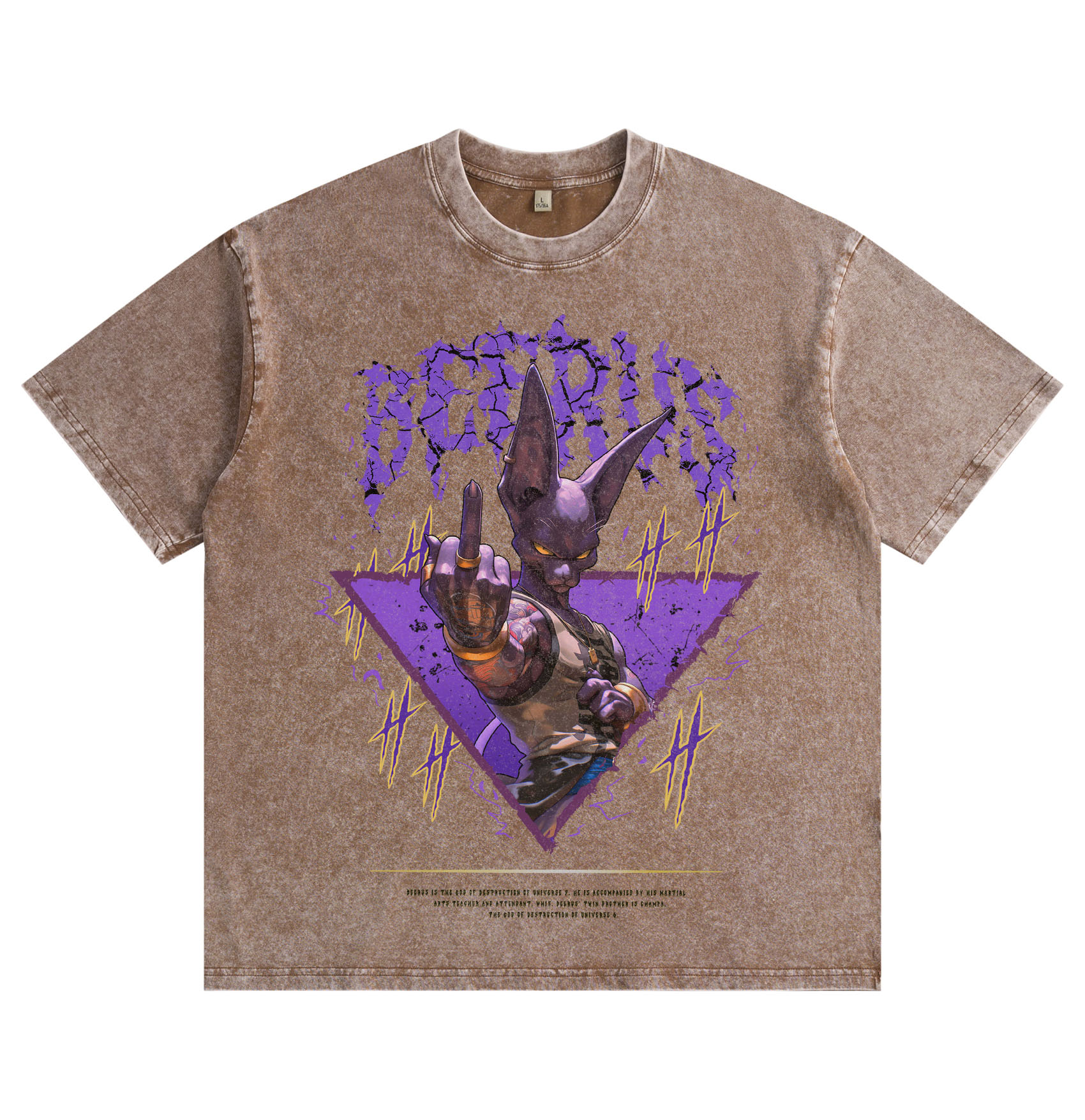 Dragon Ball Beerus Washed T-shirt