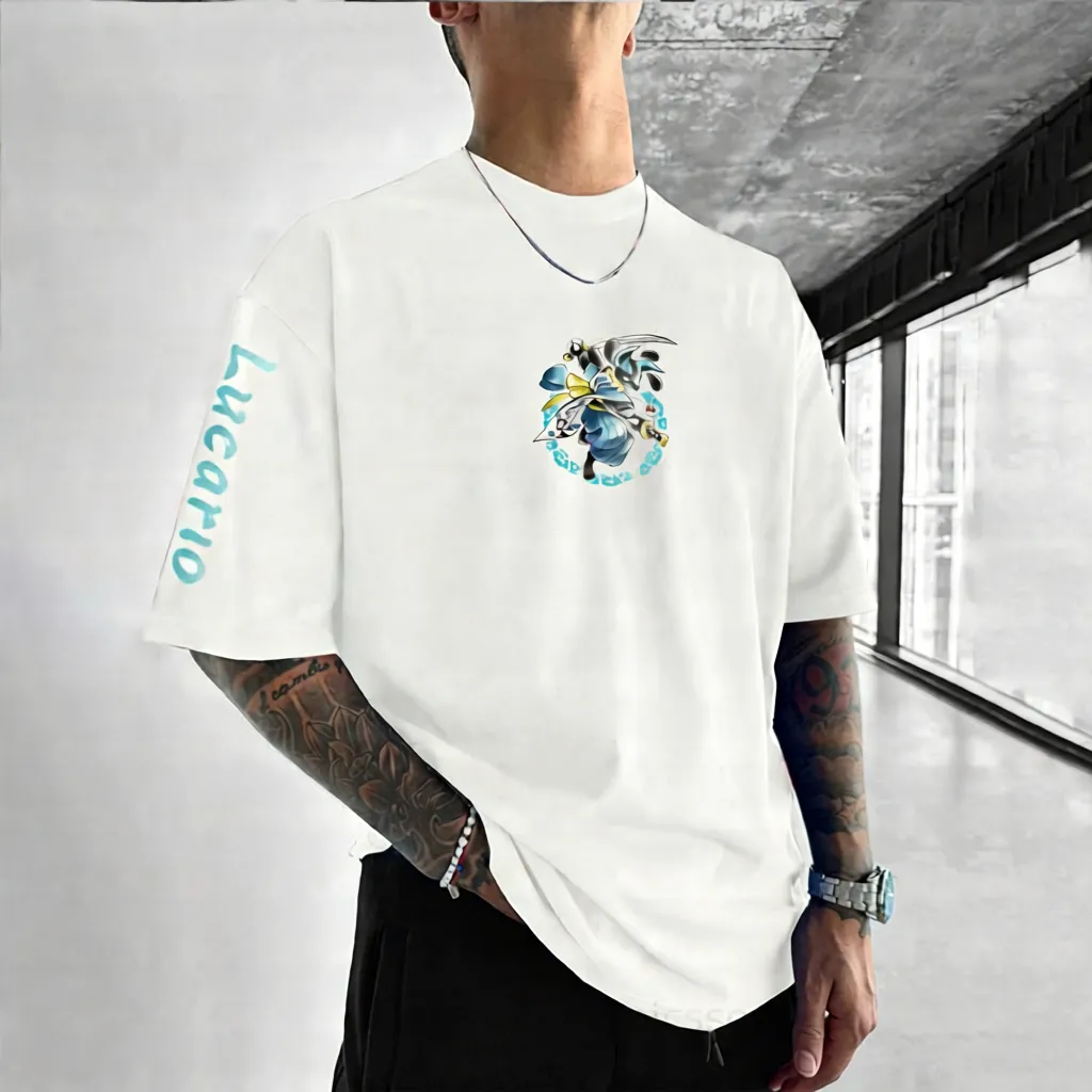 Pokémon Unisex Anime Lucario shirt