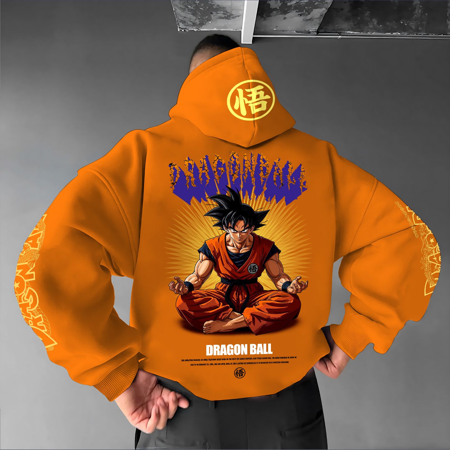 Unisex Anime Print  Casual Oversized Hoodie