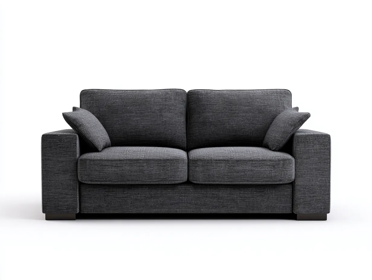 Gerades Sofa-Stoff-168x88x84 cm-Dunkelgrau-Moderner Stil-Jaluxzahaus