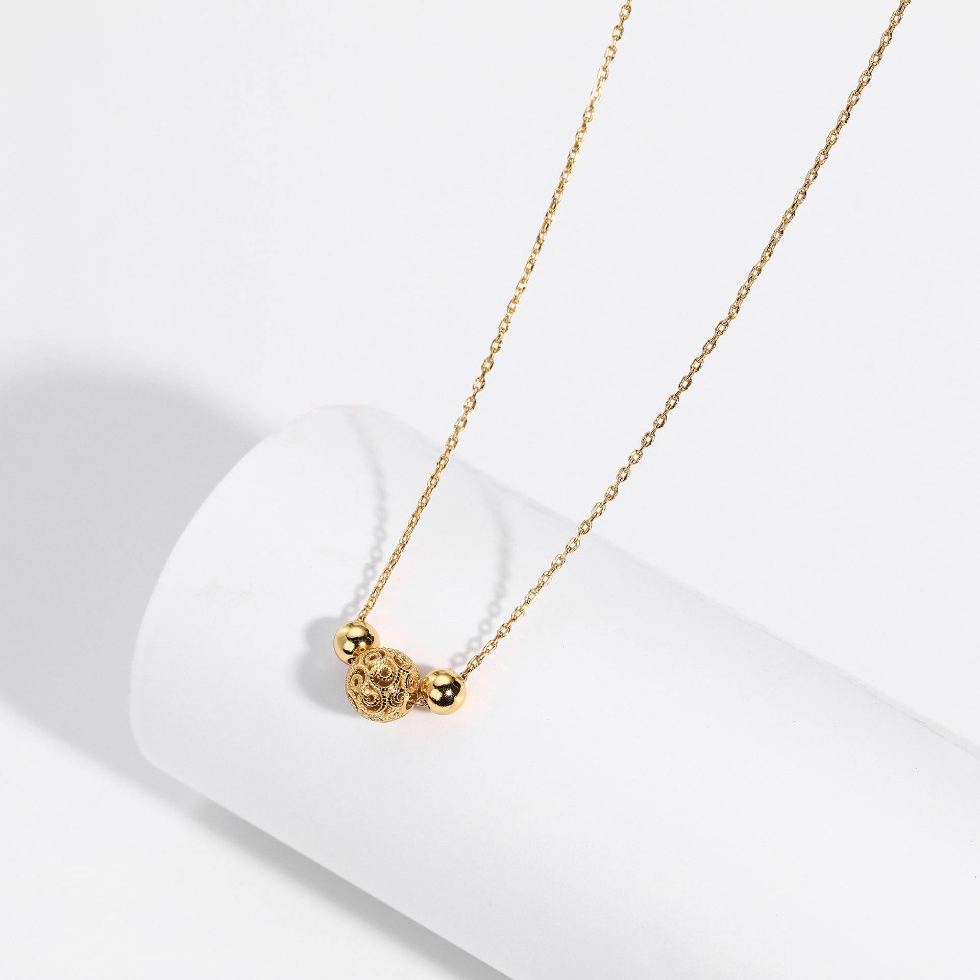 18K Rose Gold Lucky Bear Necklace