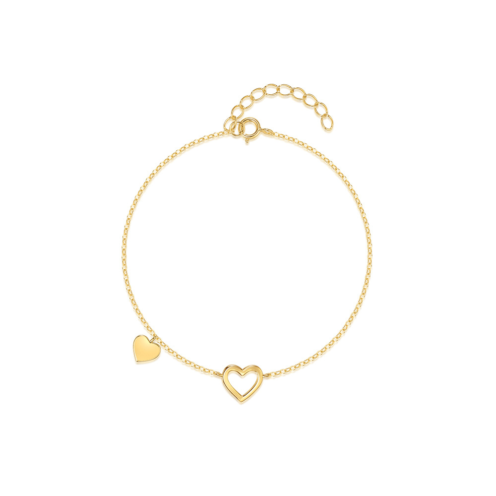 Minimalist Gold Heart Bracelet