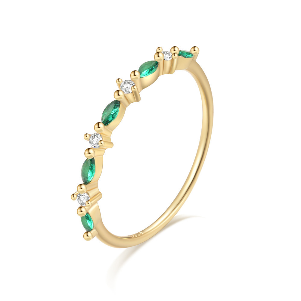 Gold Plated Alternating Marquise