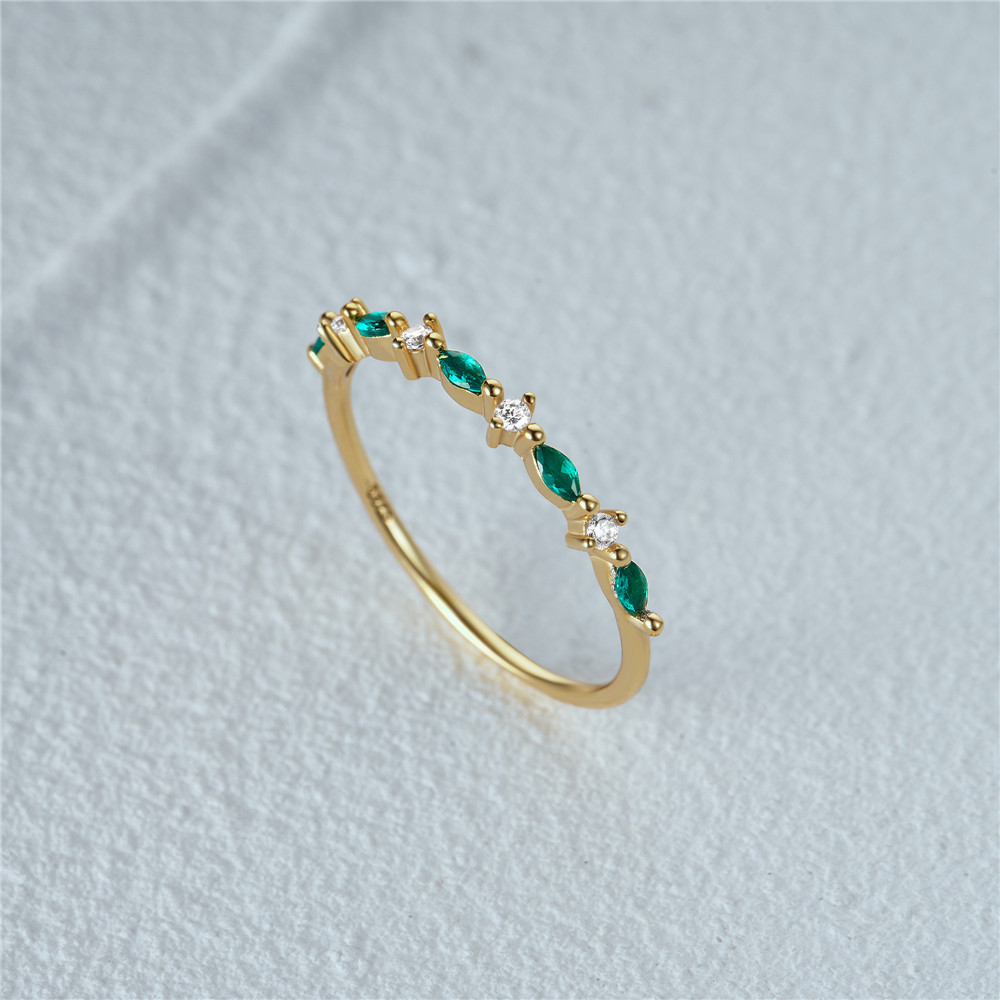 Gold Plated Alternating Marquise