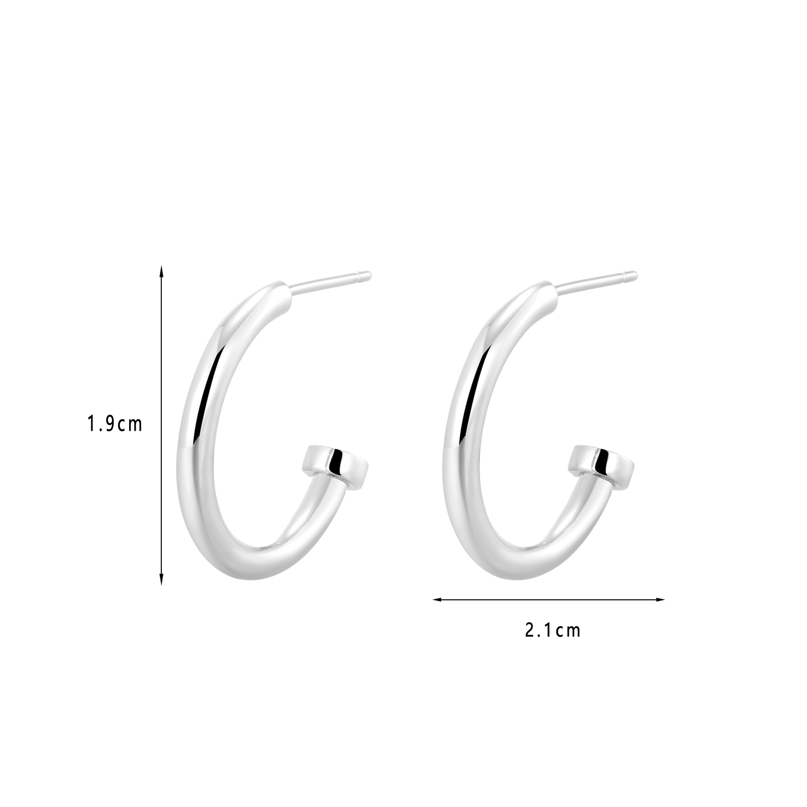 Polished Gold - Toned Small Hoop Earrings