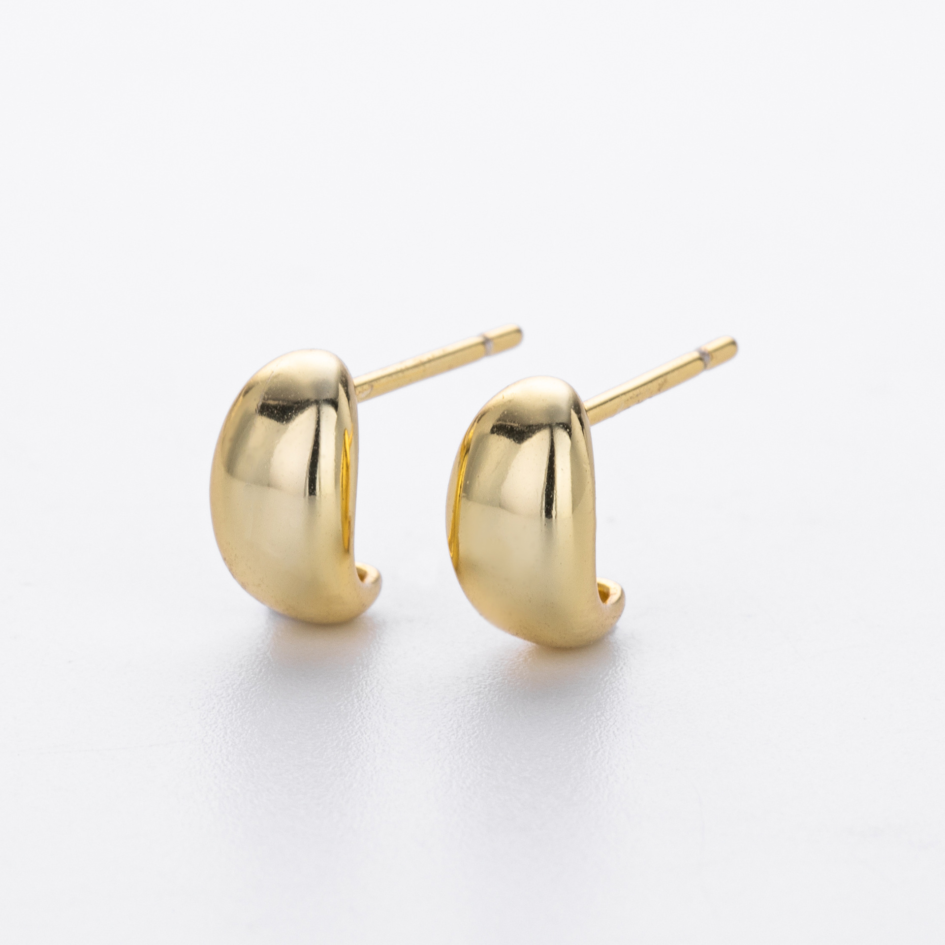 Small Bean Stud Earrings