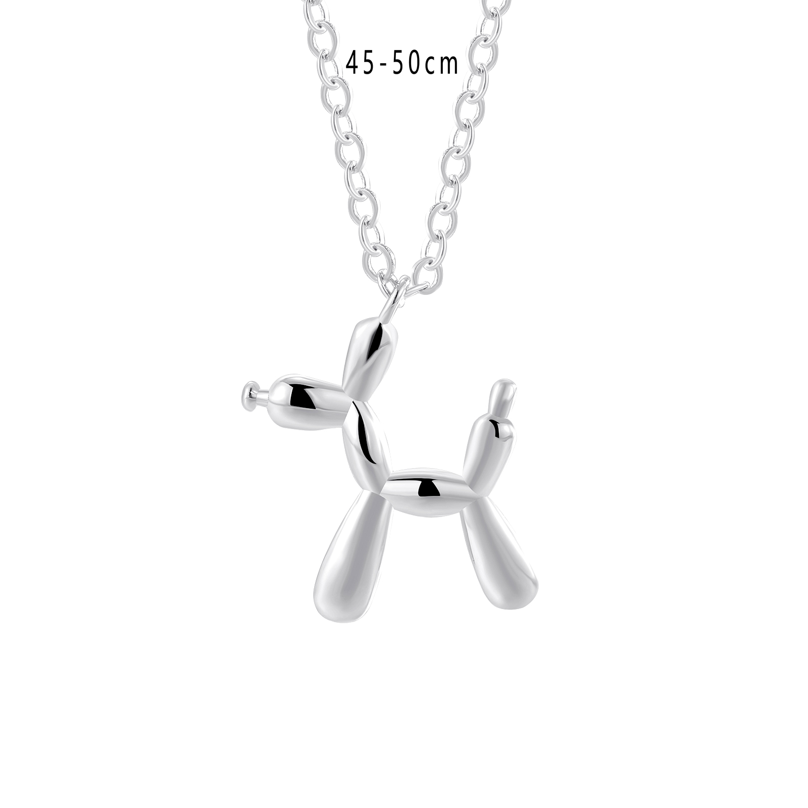 Gold-Tone Balloon Dog Pendant Necklace
