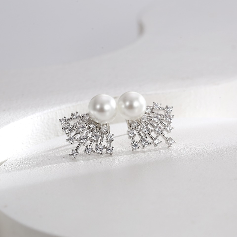Elegant Cascading Crystal Earrings for Women